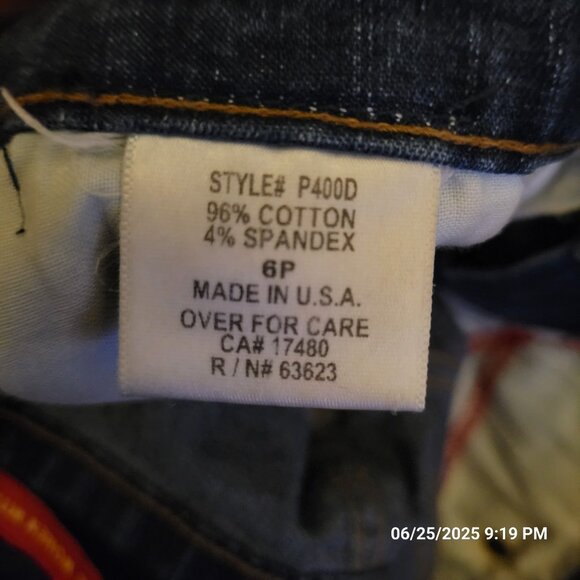 NYDJ Not Your Daughters Jeans Boot Cut Vintage 2005 Tummy Tucker Size 8 Petite - Picture 5 of 6